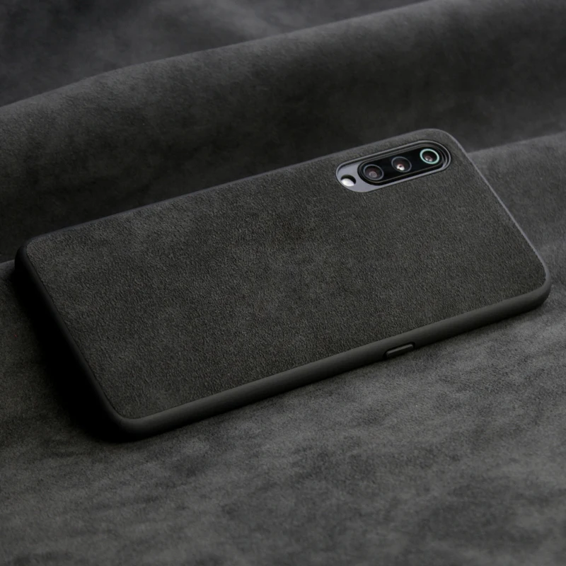 

Italian Suede Like Fabrics Leather Back Cover for Xiaomi Mi 9 9se 8 Pro Cases Luxury Phone Housing Shell Capa Case for Mi 10 Pro