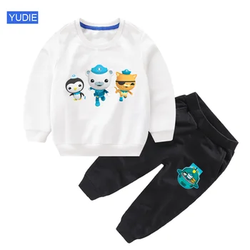 

Kid Sweatshirt Sets Cartoon T-shirt Spring Autumn Children Clothing Boys Casual Sports Pants 2pcs Infant Outfit Kids Tracksuits