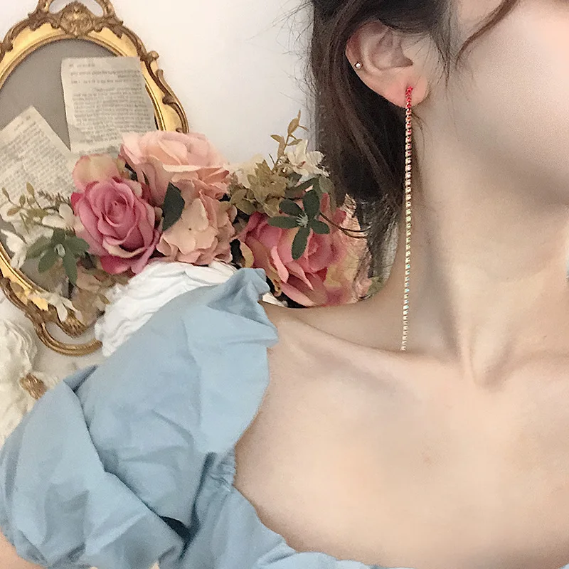 2019-New-Arrival-Crystal-Classic-Women-Dangle-Earrings-Korean-Jewelry-Exaggerated-Long-Tassel-Earrings-Elegant-Female (3)