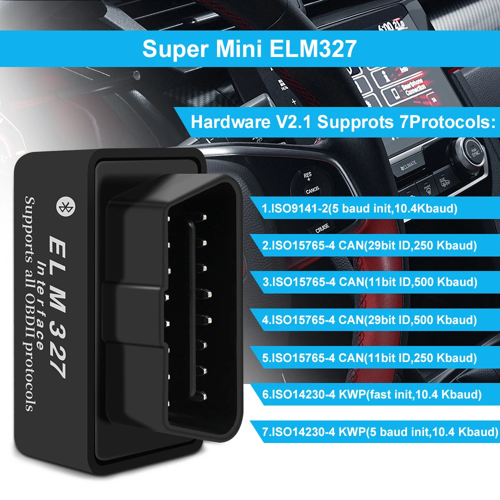 Gyári Legjobb Ár Mini Elm327 V2.1 Bluetooth-Kompatibilis Autó ...