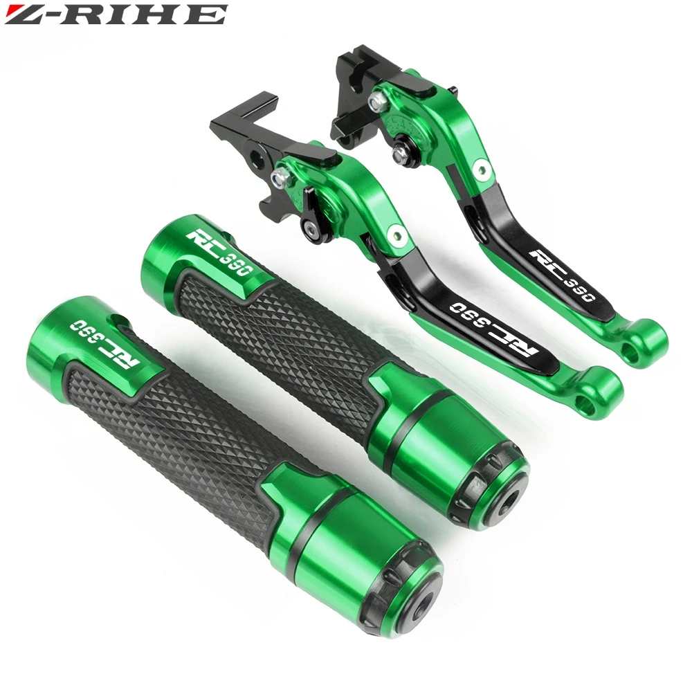 green Аксессуары для мотоциклов KTM RC390 2013 Выдвижная сцепные рычаги ручка наконечники для ручки управления мотоциклом - Цвет: green
