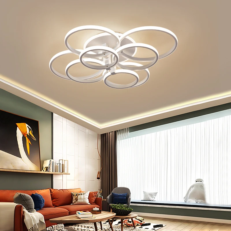 Потолочная люстра светодиодная акриловая для гостиной спальни|modern led chandelier|led