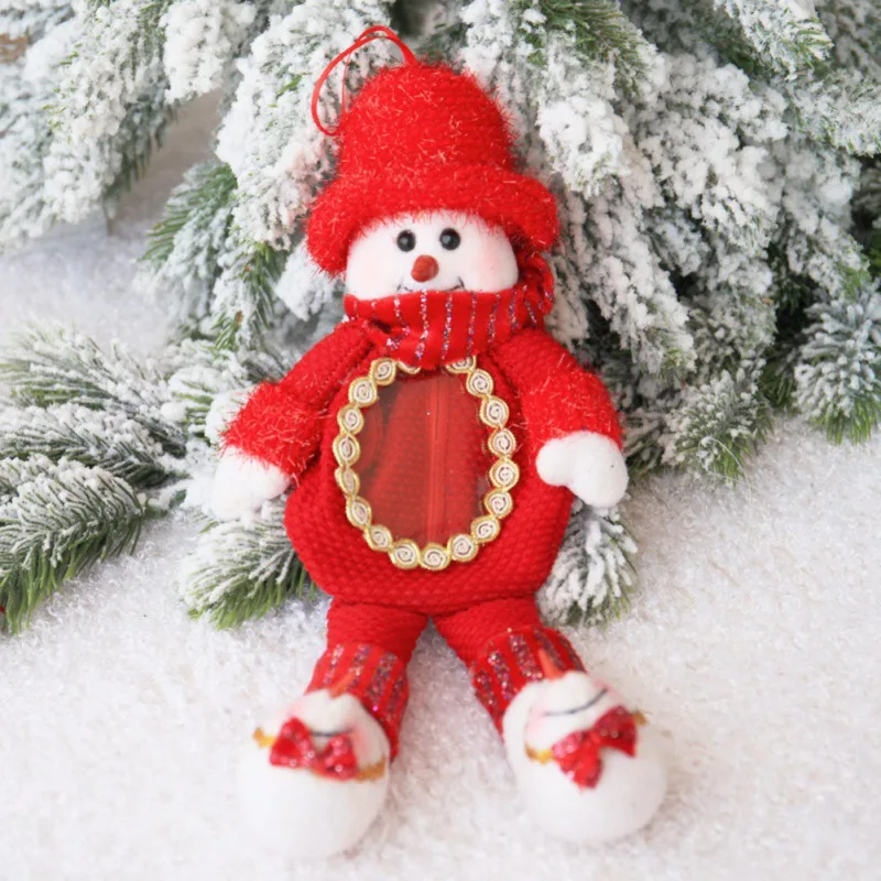 Fireplace Hanging Ornaments Christmas Gift For Kids/3D Christmas Doll Candy Treats Bags Stockings Gift Holders Xmas Decoration