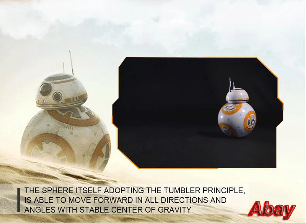Звездные войны RC BB8 робот интеллектуальное обновление со звуком фигурка смарт-жестов индукции электрические подарочные шарики игрушка 2,4 г для детей