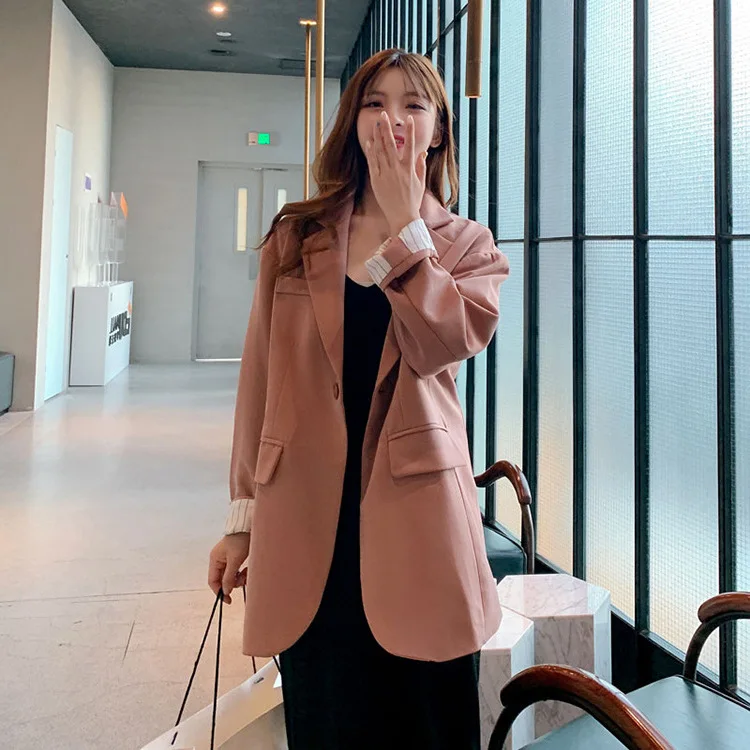 

Photo Shoot Main Push Online Celebrity Small Suit Coat Women's Autumn 2019 New Style Korean-style British-Style Thin Casual Blaz