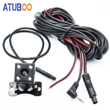 

2.5mm Jack Port 4 Pin Car DVR Rear View Camera Parking Camera Waterproof with 4 Led Lamp