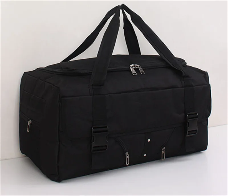 Водонепроницаемая Компактная сумка для поездки для мужчин и женщин, Большая вместительная портативная Военная уличная дорожная сумка - Цвет: black