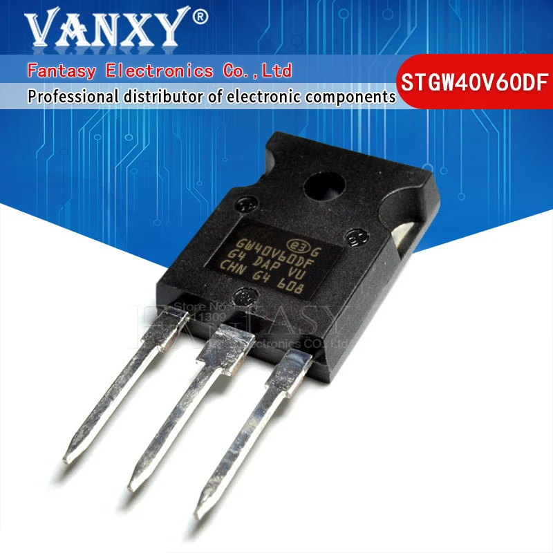 5 шт. STGW40V60DF TO-247 GW40V60DF IGBT 600 в 40 А STGW60V60DF GW60V60DF STGW20NC60VD GW20NC60VD STGW39NC60VD STGW45HF60WD |