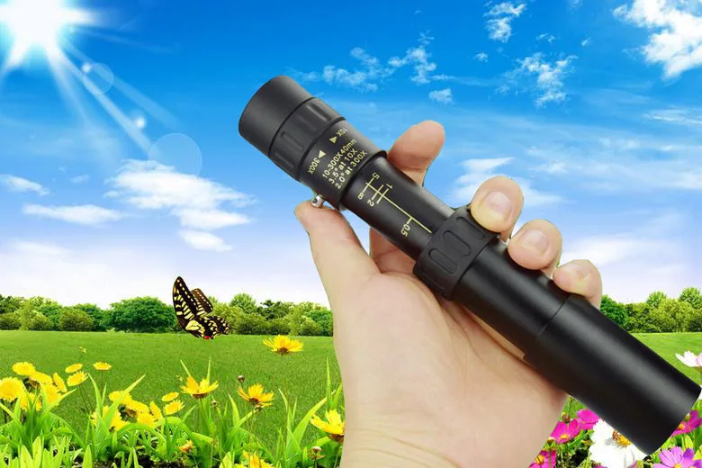 

2020 Mini 10-300×40 Continuous Zoom Monocular High-power HD Military Metal Telescope Stretchable BAK4 Prism Pocket