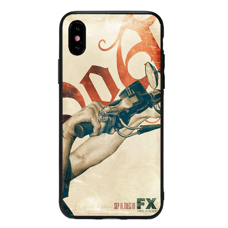 Американский ТВ сыновья анархия Мягкий ТПУ чехол для телефона iPhone X 11 11Pro XS MAX 6 6S 7plus 8 8Plus 5 5S XR fundas coque capa - Цвет: TPU