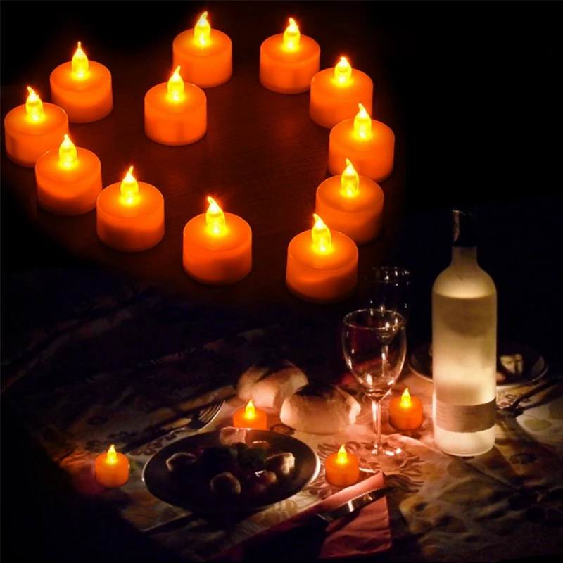 LED Candles Light Tea Candle Decoration Decoration Xmas Diy Home Battery Flameless Safety Party