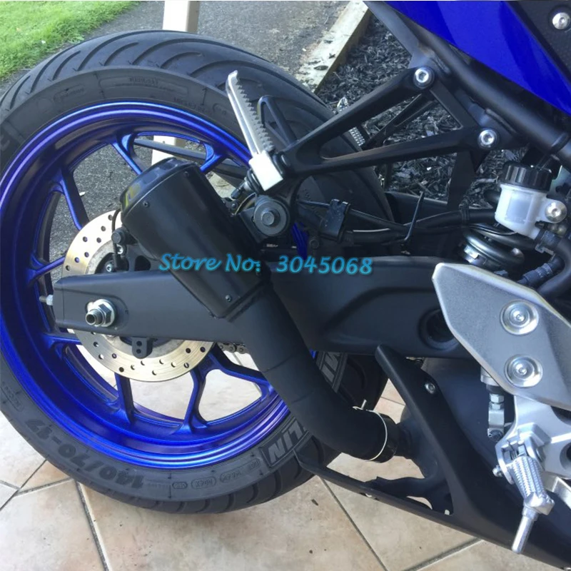 Слипоны для Yamaha R25 R3 YZF-R3 YZF-R25 MT-03 мотоцикл выхлопной Escape Крепкий орешек лазерный глушитель выхлопных газов соединение посередине Соединительная труба