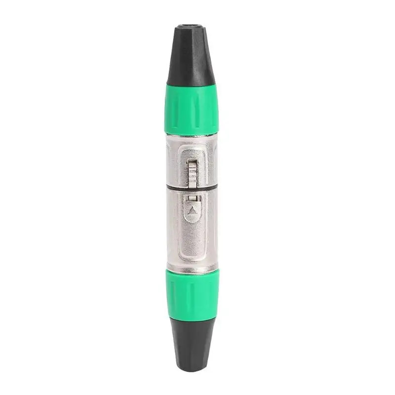 Green Прочный разъем Классический Тонкий 2 шт. XLR микрофон аудио разъем 3Pin Мужской Женский Разъем Mic XLR кабельный терминал - Цвет: Green