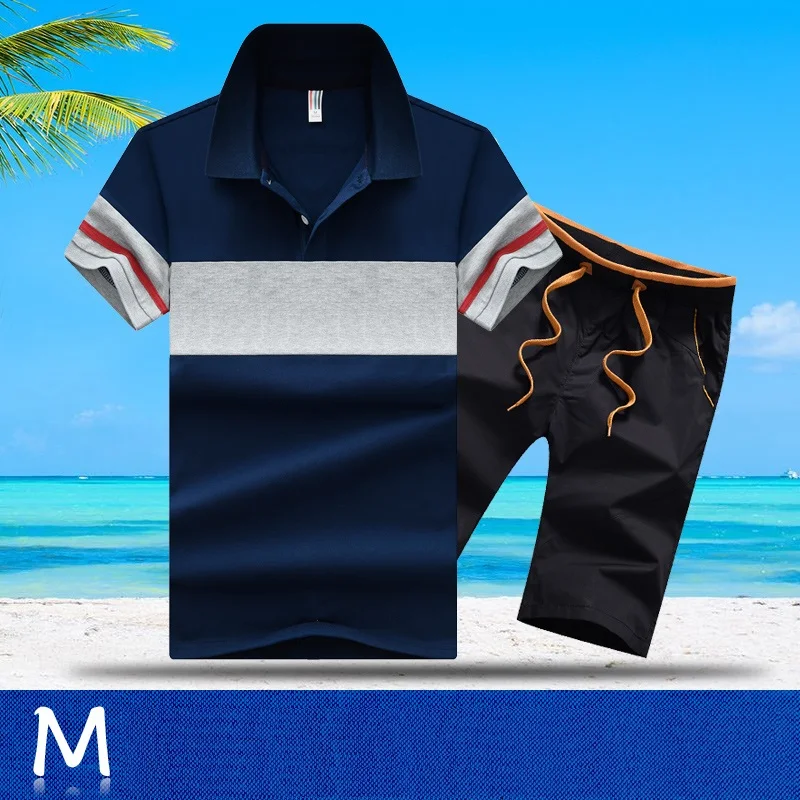 Aismz мужской спортивный костюм Moletom Masculino, комплект спортивных костюмов, Брендовые костюмы для поло, летний топ и шорты, модный мужской комплект из 2 предметов, футболка и шорты