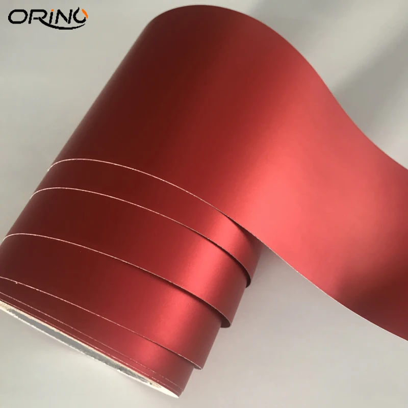 Matt Metallic Red Vinyl Wrap Sticker-1