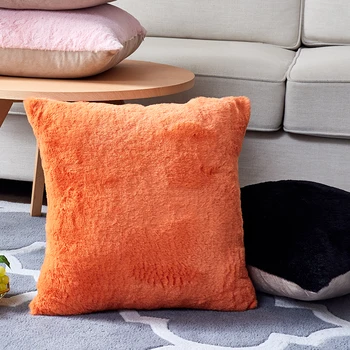 

Fur Pillow Sofa Velvet Cushion Cover 45x45cm For Living Room Decorative Pillow Nordic Home Decor Super Soft Housse De Coussin
