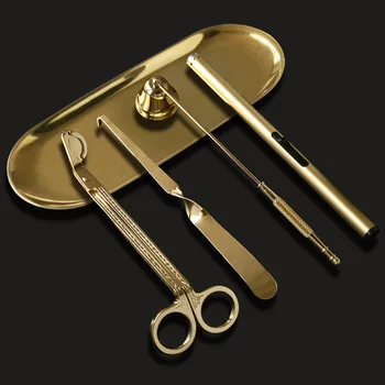 

Fragrance Candle Igniter Three-piece Set into mie zhu Tool Wick Scissors Hook Bell Cigarette Lighter Set