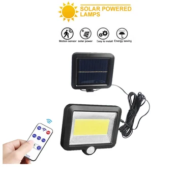 

100 LED solar Motion Sensor Wall Lamp Separated Light Waterproof Outdoor Garden Night Security seperable 5M cable 3 modes option