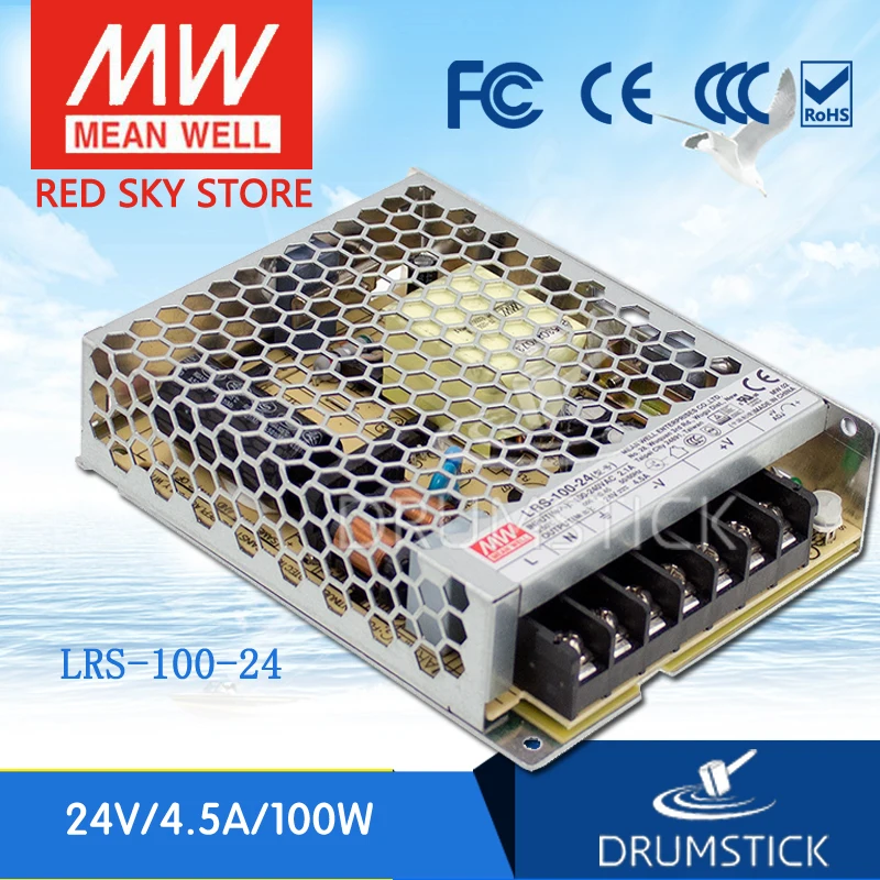 

Ship from USA MEAN WELL LRS-100-24 24V 4.5A meanwell LRS-100 108W Single Output Switching Power Supply