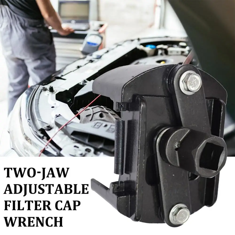 Auto Accessories Two-Jaw Wrench Car Adjustable Filter Cap Wrench 60-80Mm Car Modification Accessories