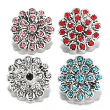 

New 20pcs Factory Price Rhinestone 18mm magnet rhinestone jewelry snap button for apparel
