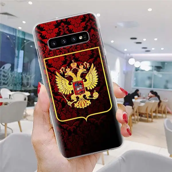 Винтажный чехол для телефона с надписью love и русским флагом для samsung Galaxy S10 S10e S8 S9 Plus Note 10 Plus 9 8 S6 S7 Edge - Цвет: H07