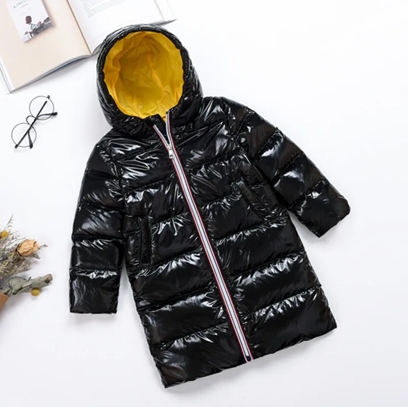 2019 г. Зимняя куртка для девочек детская утепленная одежда на утином пуху