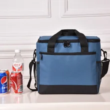 17л походная Большая вместительная сумка для обеда, уличная Водонепроницаемая оксфордская сумка для отдыха с горячей и холодной изоляцией для барбекю с ремешком, сумка-холодильник