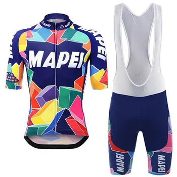 

MAPEI men's cycling jerseys cycle pro team set completini ciclismo bicycle clothing bib gel shorts cycl clothing Maillot kit