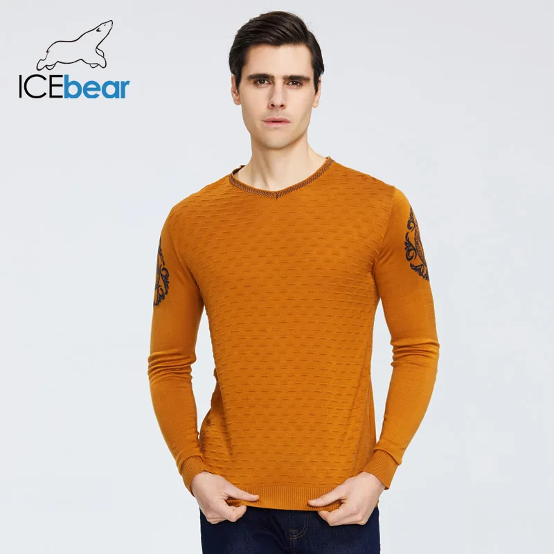  ICEbear Весна 2020 Новый мужской свитер теплый свитер с круглым вырезом брендовая одежда 9003 