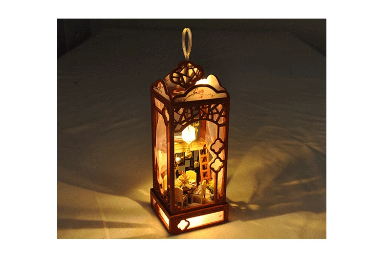 

Doll House Wooden Furniture Diy House Miniature Assemble 3d Miniaturas Dollhouse Puzzle Kits Toys for Children Birthday Gift