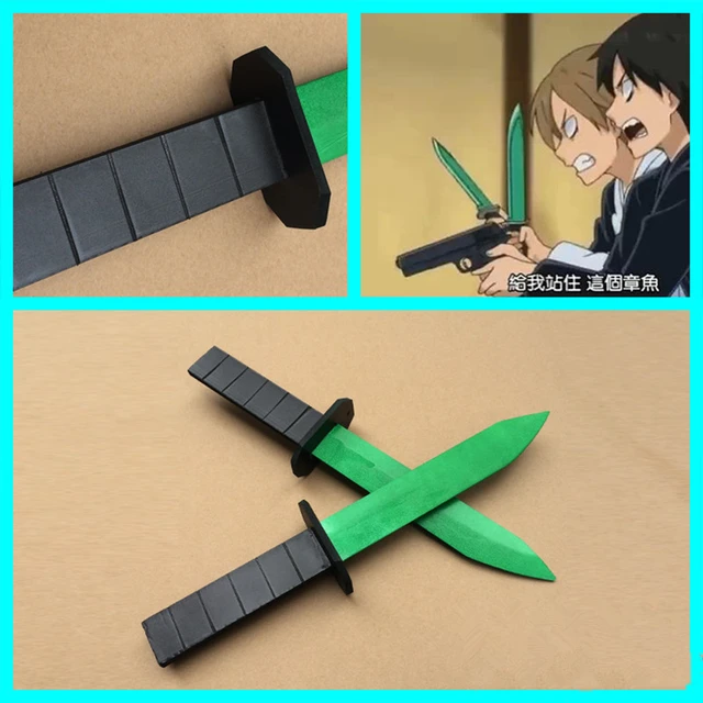  Cosplay Props Assassination Classroom Shiota Nagisa Wood Knife  Prop Anime Role Halloween Toys Brown, About 40x25cm: 0756004690265: N\P:  Clothing, Shoes & Jewelry