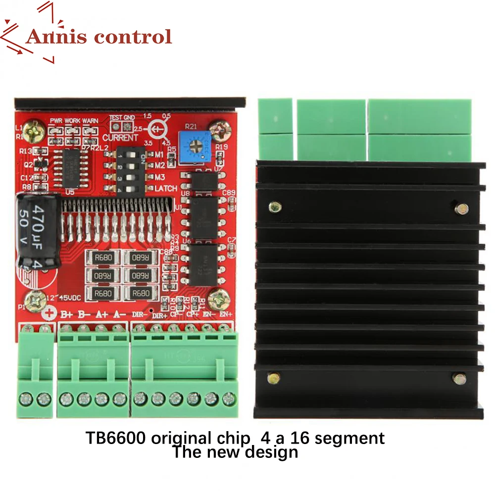 

TB6560AHQ chip TB6600 stepper motor driver board ! stepping motor single axis cnc controller 12-48VDC 4.5A!!!