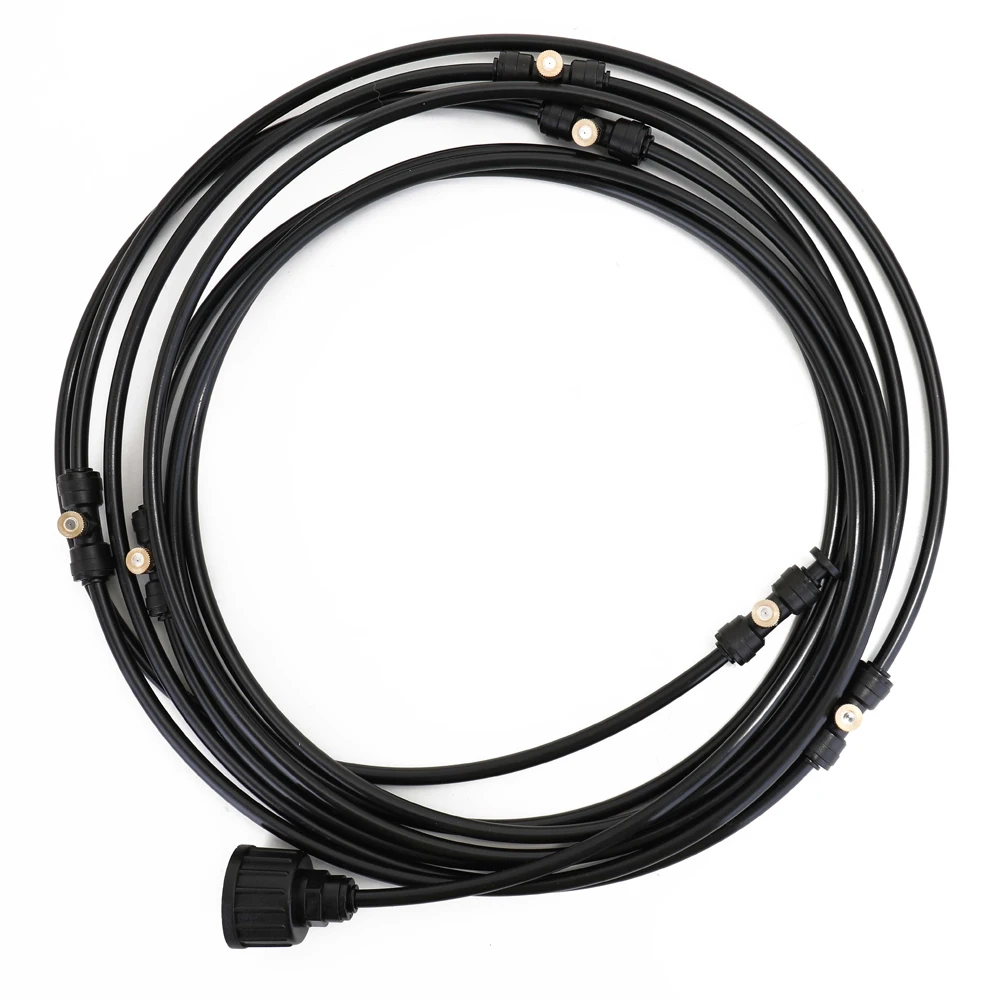 Black Line 12M Наружная система Mister Line 9 M/12 M/15 M/18 M Туманная система охлаждения комплект для теплицы орошения патио - Цвет: Black Line 12M