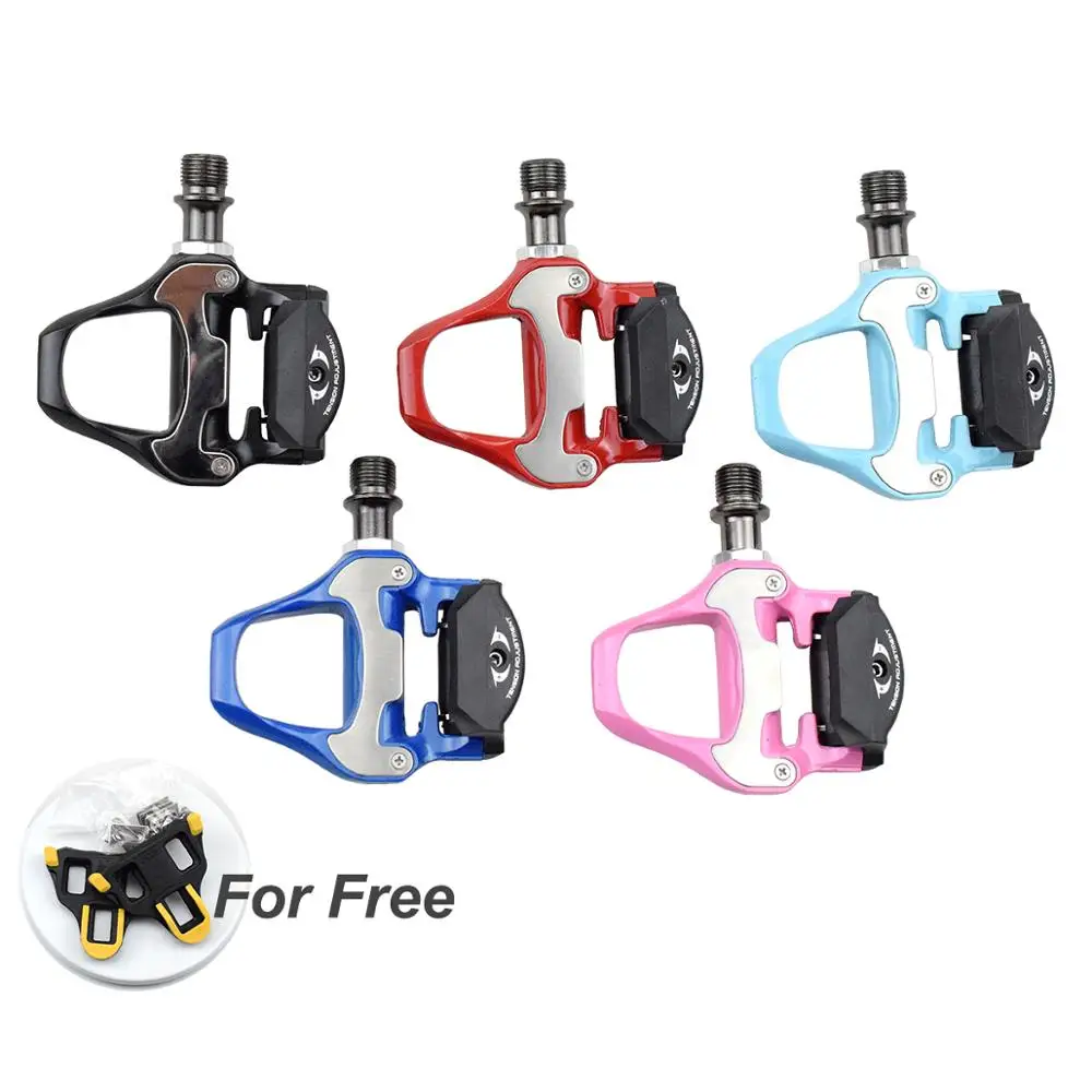 

SPD-SL 9/16" Sealed Bearing Alloy Lockable Racing Bike Pedal Aluminium Self-Locking Road Bicycle Pedal With Pedal Cleats