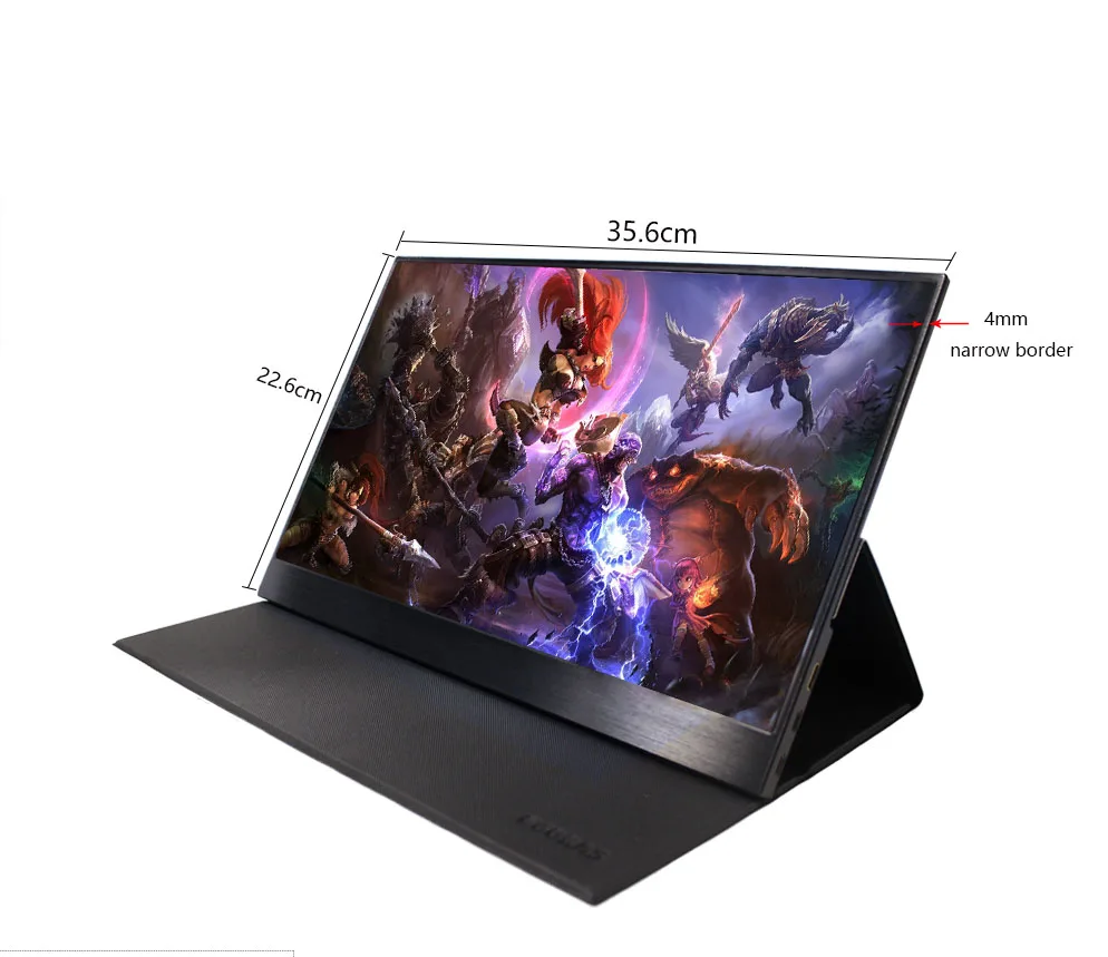  [One Cable Connection] 15.6 Inch Portable Monitor Touch Screen IPS For PS4 Xbox Switch PC Laptop Ph