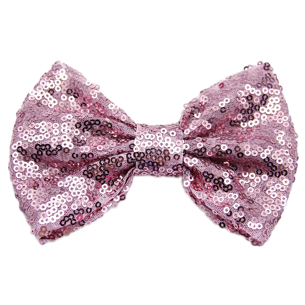 David accessories 5 ''5 шт. с блестками и бантом для девочек заколки для девочек блестящие ободок с большим бантом детский праздничный костюм «сделай сам» Головные уборы, 5Yc7965 - Цвет: 1093134025