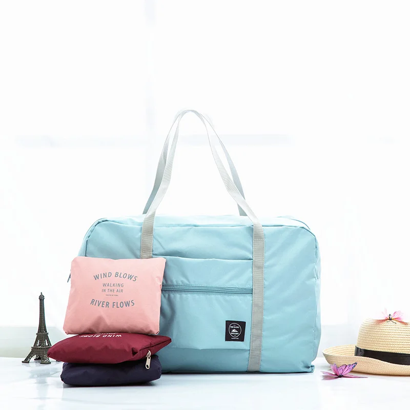 Модная Водонепроницаемая дорожная сумка большой емкости Женская нейлоновая складная сумка унисекс дорожные сумки для багажа