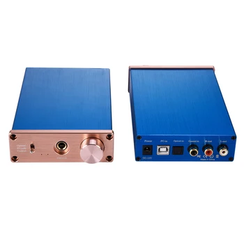 

Sound Card Decoder HIFI Amp 24BIT Nondestructive Decoding Fiber Coaxial RCA Ear Amplified Digital Audio DAC