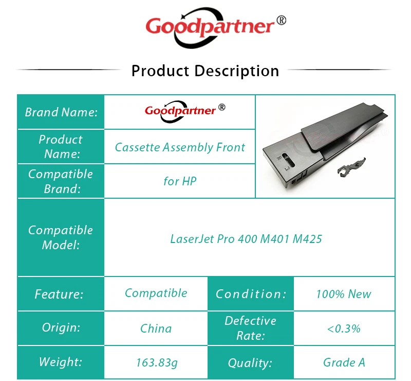1 шт. x RM1-9137-000 RM1-9137 лоток 2 кассеты в сборе передней дверце для hp LaserJet Pro 400 M401 M401dw M401n M401d M425 M425dn