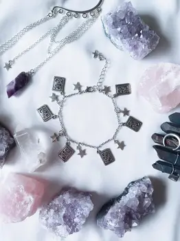 

Witch Tarot Bracelet Occult Gothic Magic Bracelet Amulet Jewelry