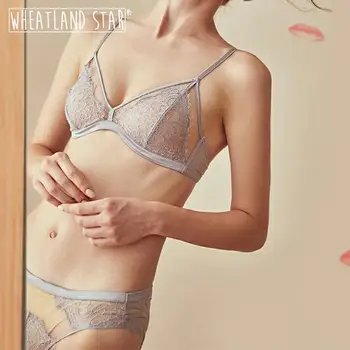 

Ladies Underwear and Bra Sets Triangle Cup Wire Free Bra & Brief Sets Adjusted Straps Women Lingerie 2020 Underwear & Sleepwears