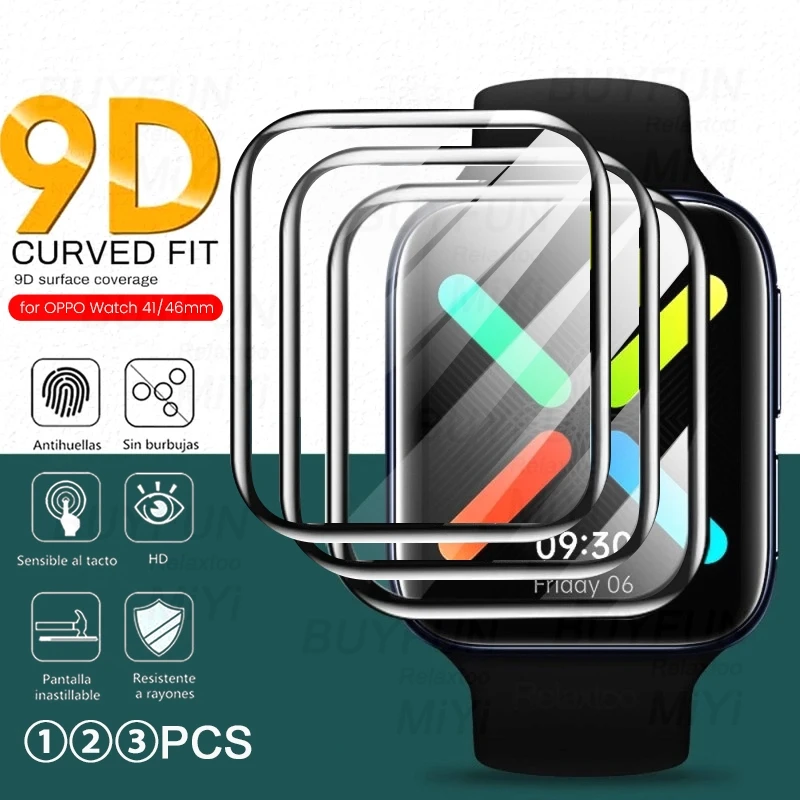 Защитное стекло 9D для смарт-часов OPPO 41 мм 46 1-3 шт. | Электроника