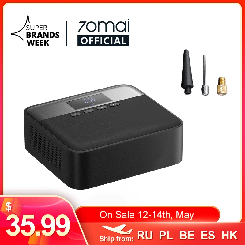 70mai Car Air Compressor Lite 70mai Protable Electric Car Air Pump Mini compressor Tire Inflator Auto Tyre Pumb 12V Data
