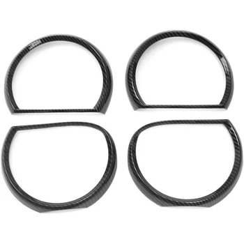 

Car Headlight Trim Frame Carbon Fiber Pattern Headlight Decoration Accessories Suitable for Dodge Challenger 2015-2019