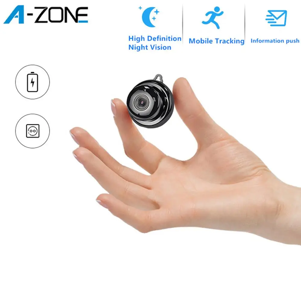 

A-ZONE Mini IP Security Camera 720P Motion Detection IR Night Vision Two Ways Audio Home Smart CCTV Wifi Surveillance Camera