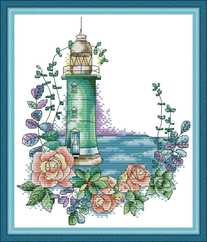 Радость Sunday Rose мака Маяк вышивки крестом FA051 FA052 14CT 11CT Счетный и печатью домашний декор Маяк наборы для вышивки крестом