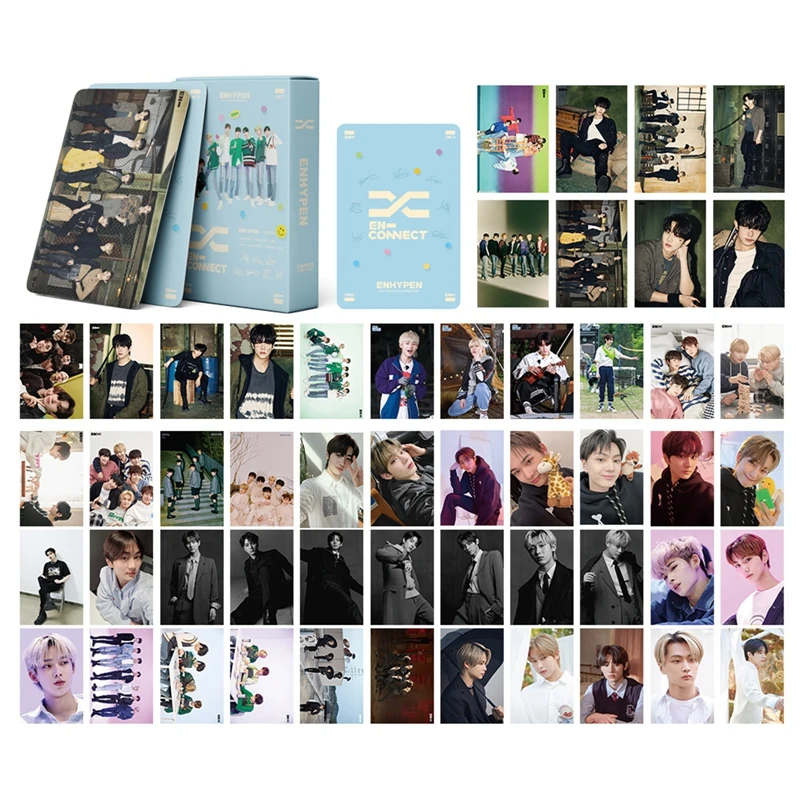 54pcs/set ENHYPEN EN-CONNECT LOMO Cards Kpop Album Photocard For Fans Gift | Канцтовары для офиса и дома