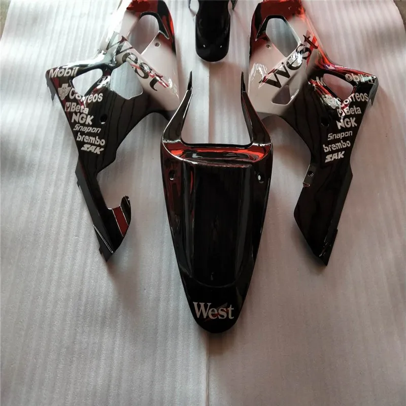 Мотоцикл обтекатель комплект для SUZUKI GSXR600 750 01 02 03 GSXR 600 GSXR750 2001 2002 2003 ABS черно белые обтекатели комплект