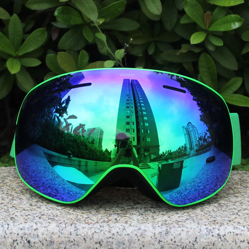 Ski Goggles with Magnetic Double Layers Lens Skiing Anti-fog UV400 Snowboard Goggles for Men Women Ski Glasses Eyewear 3
